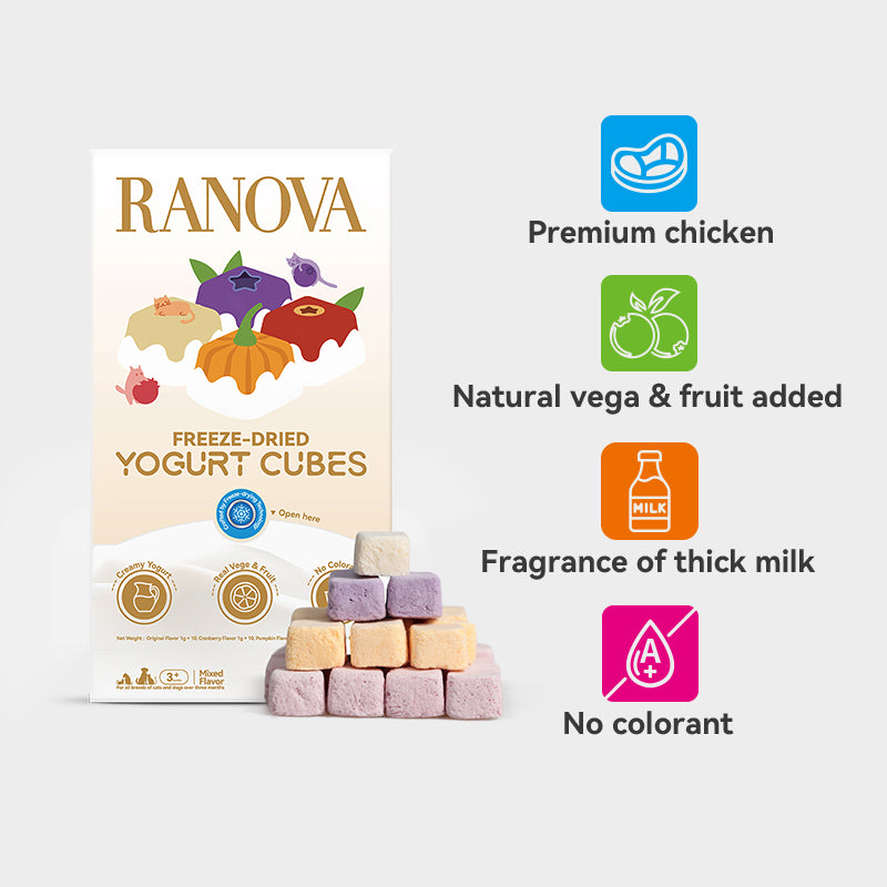 Ranova Yogurt Mixed Flavor Freeze-Dried Dog & Cat Treats 40g