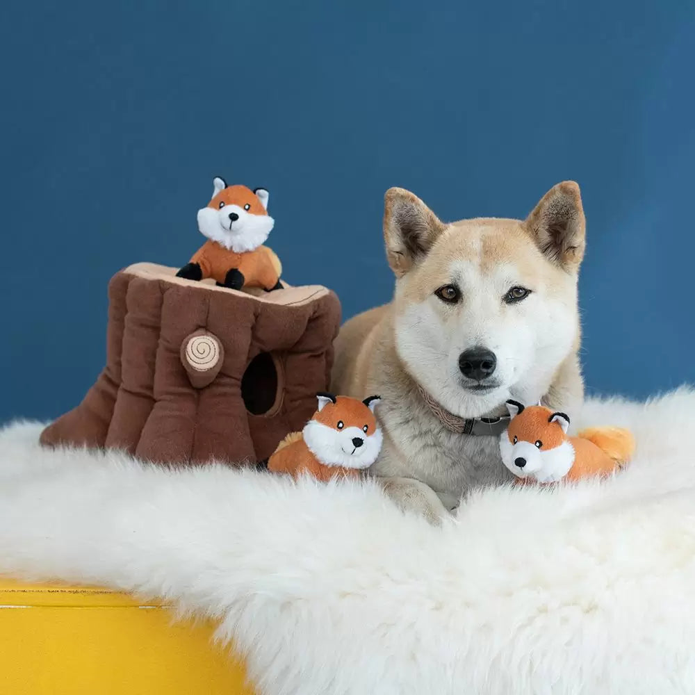 Zippypaws 狗玩具 – 狐狸树桩
