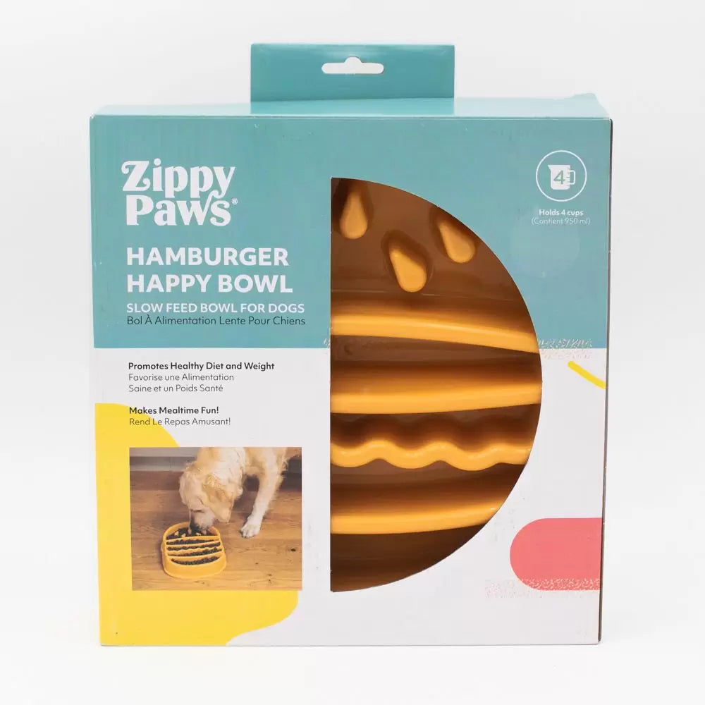 Zippypaws Happy Bowl - Hamburger
