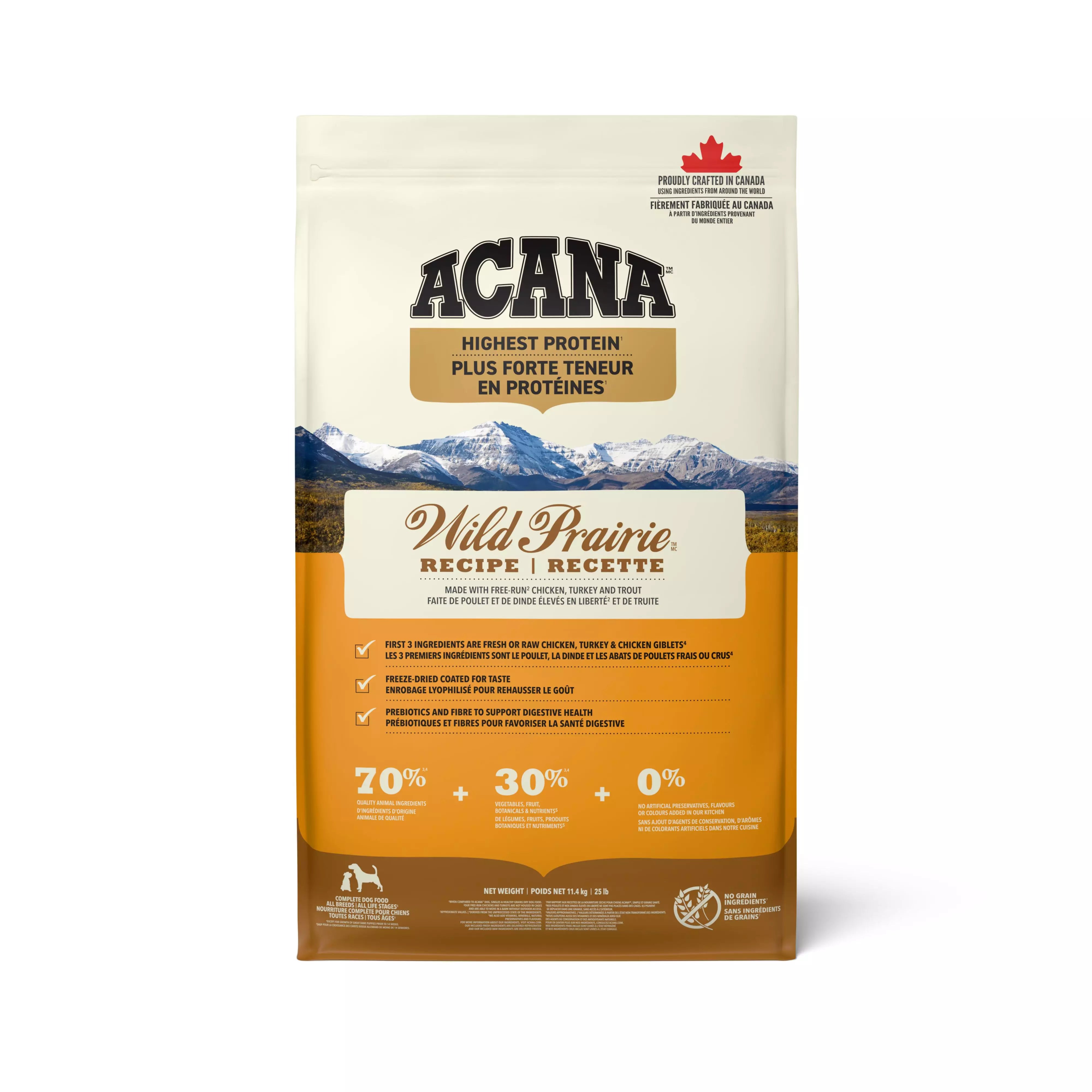 ACANA Highest Protein Wild Prairie Dog Food