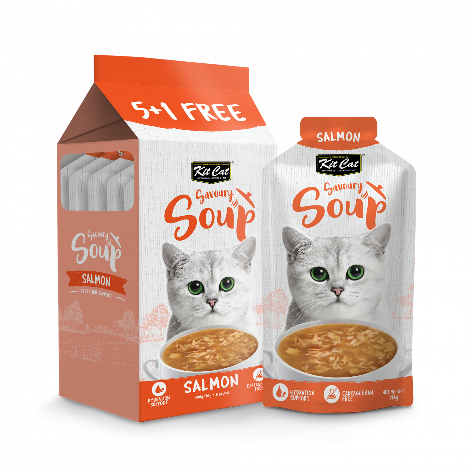KitCat Savoury Soup Salmon 6 x 50ml