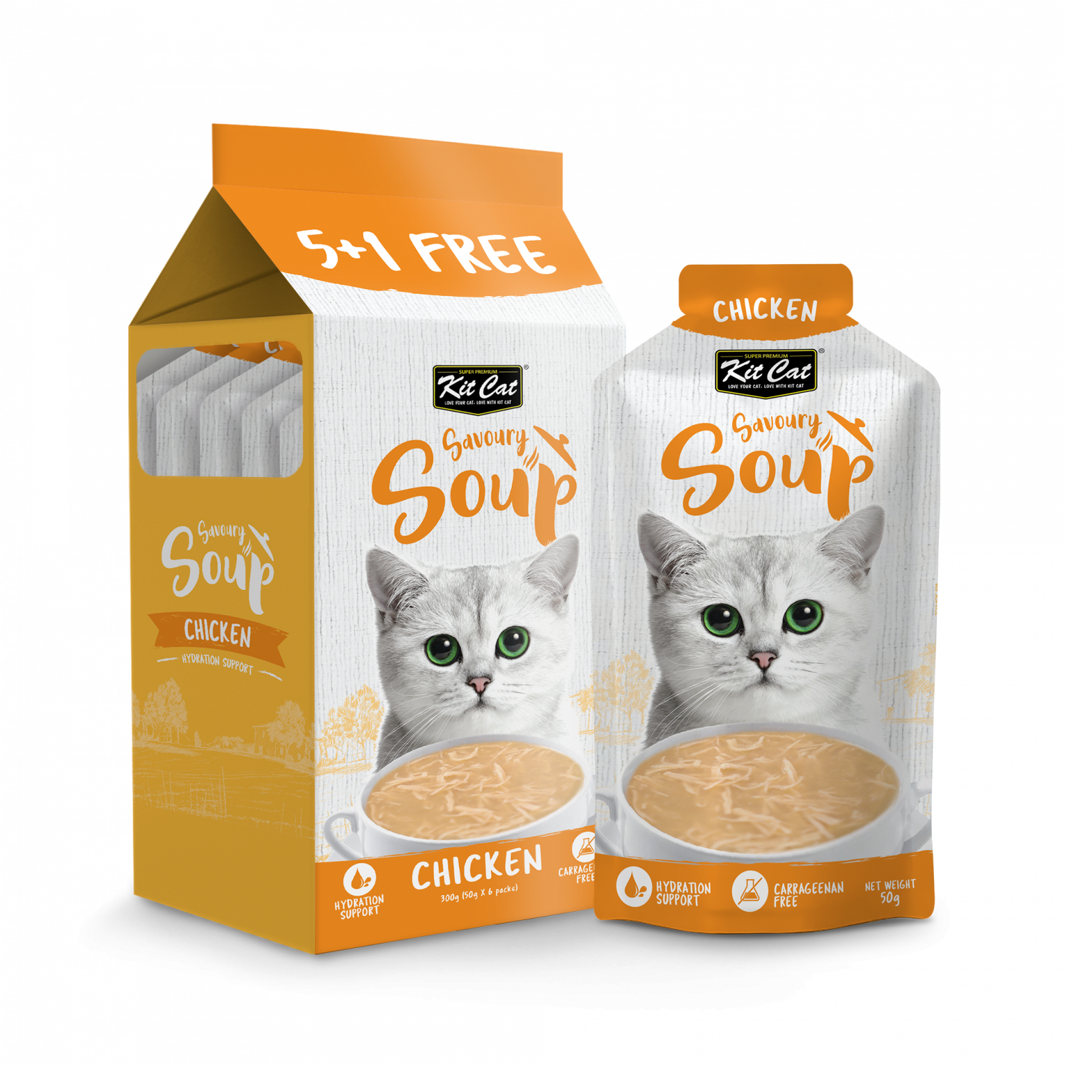 KitCat Savoury Soup Chicken 6 x 50ml