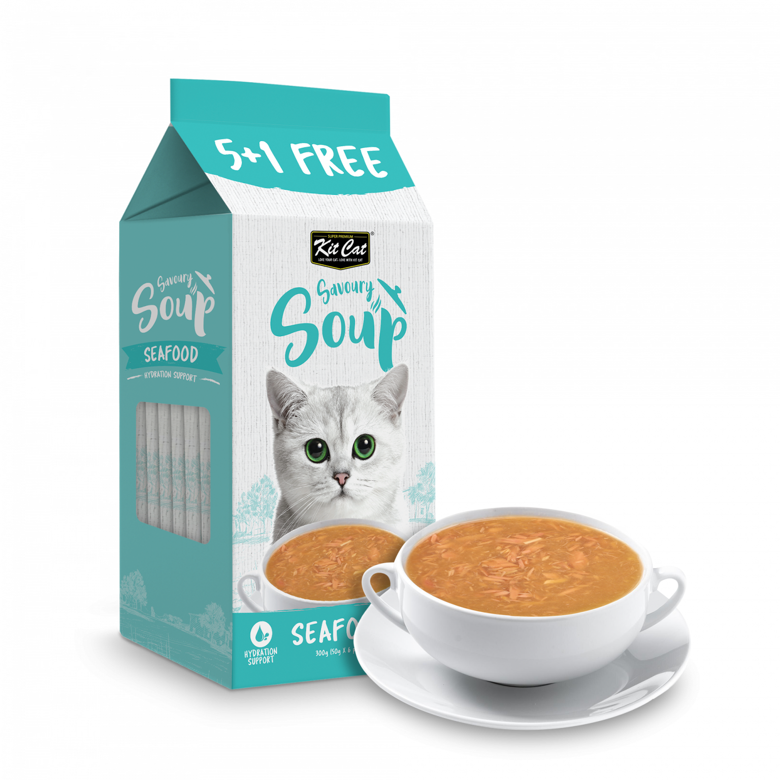 KitCat Savoury Soup Seafood 6 x 50ml