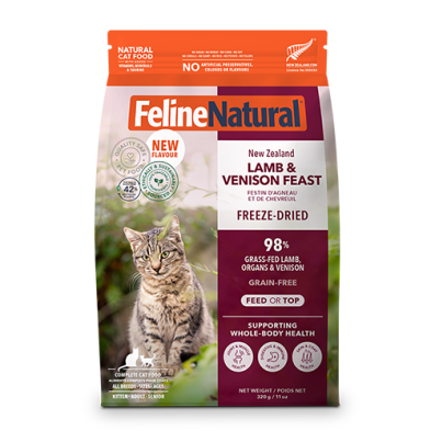 Feline Natural Lamb & Venison Feast Freeze Dried Cat Food