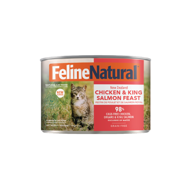 Feline Natural Chicken & King Salmon Feast Wet Cat Food 3oz