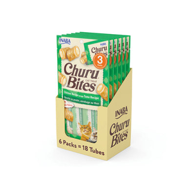 INABA Churu Bites Chicken Recipe Wraps Tuna Recipe Cat Treat 1.05oz