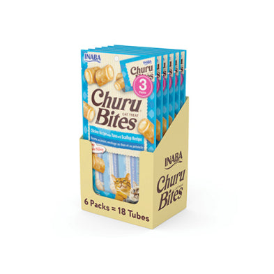 INABA Churu Bites Chicken Recipe Wraps Tuan with Scallop Recipe Cat Treat 1.05oz