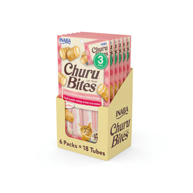 INABA Churu Bites Chicken Recipe Wraps Tuna with Salmon Recipe Cat Treat 1.05oz