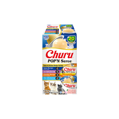INABA Churu Pop'n Serve Tuna & Chicken Variety Cat Treat 20x1.23oz