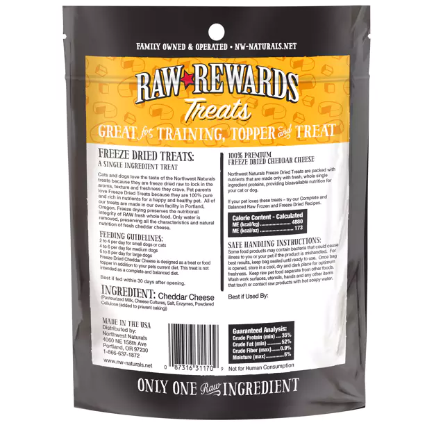 Northwest Naturals Freeze-dried Treats 170g - Cheddar