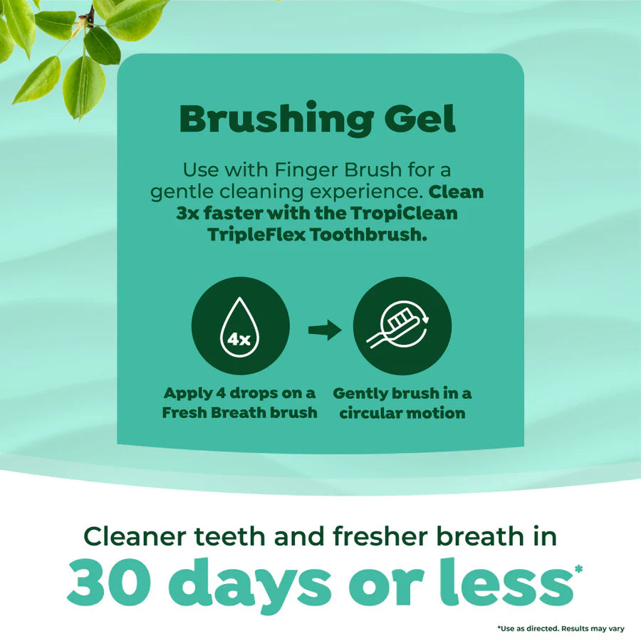 Tropiclean Fresh Breath Oral Care Kit for Small & Medium Dogs