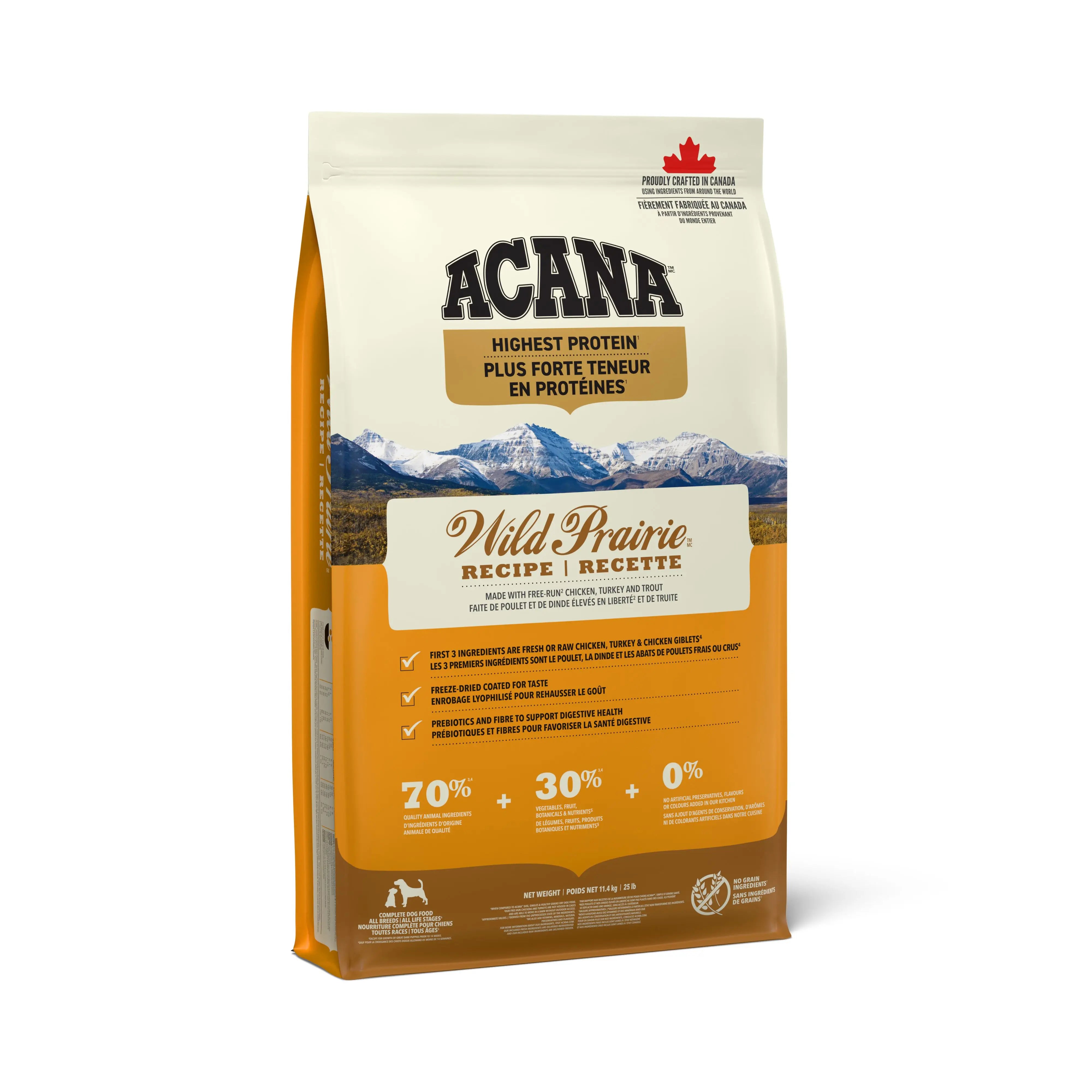 ACANA Highest Protein Wild Prairie Dog Food