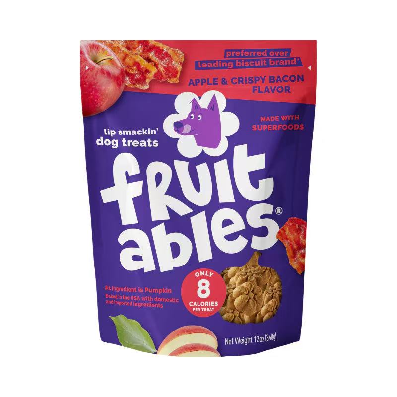 Fruitables Apple & Crispy Bacon Flavor Dog Treat 7 oz