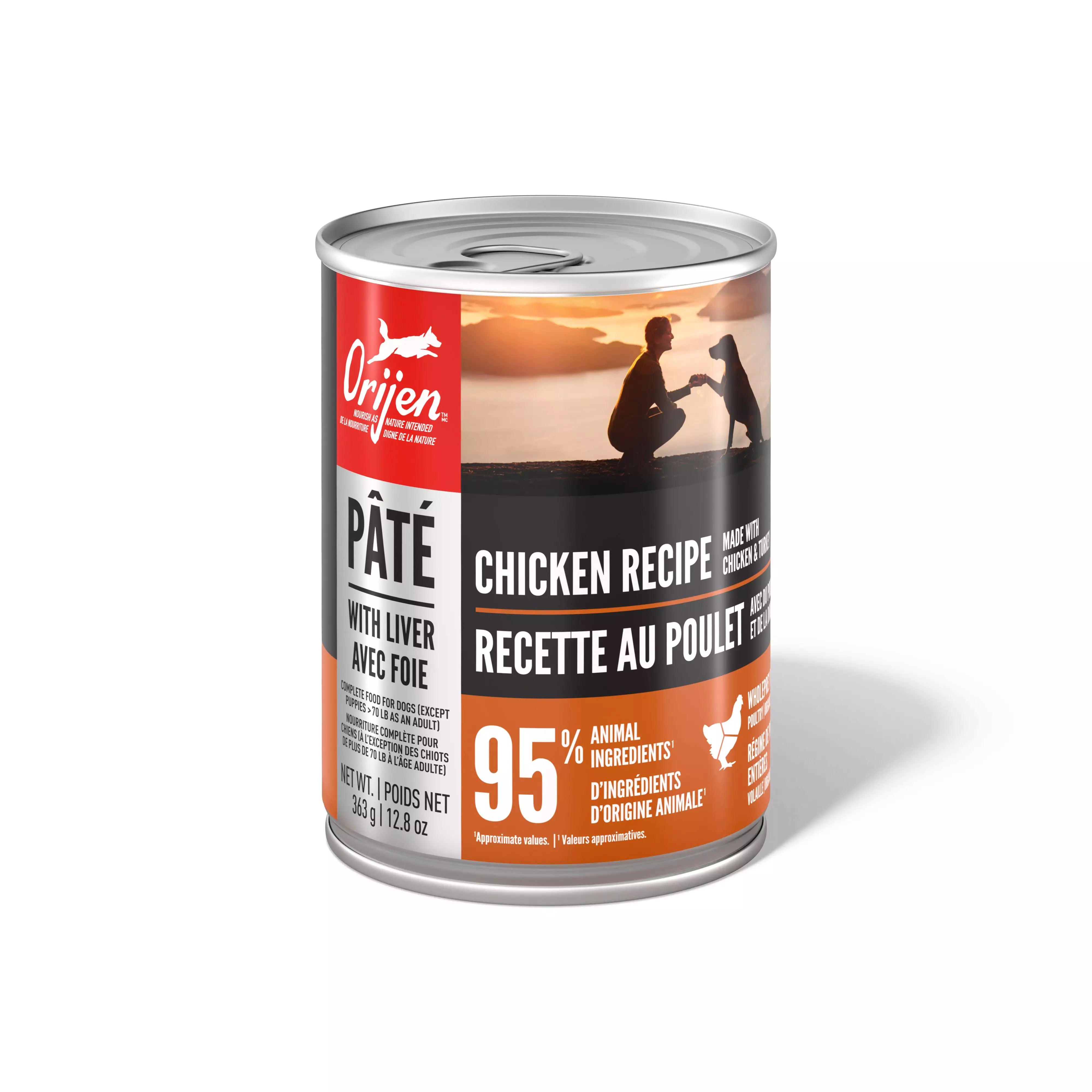 ORIJEN Pate Wet Dog Chicken Recipe with Liver 363g