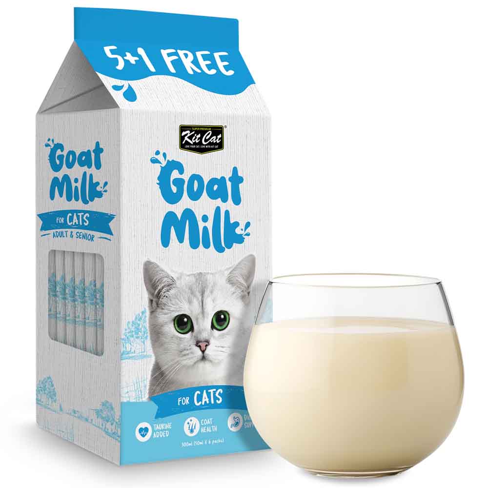 KitCat Lactose-Free Goat Milk For Cats 6 x 50ml