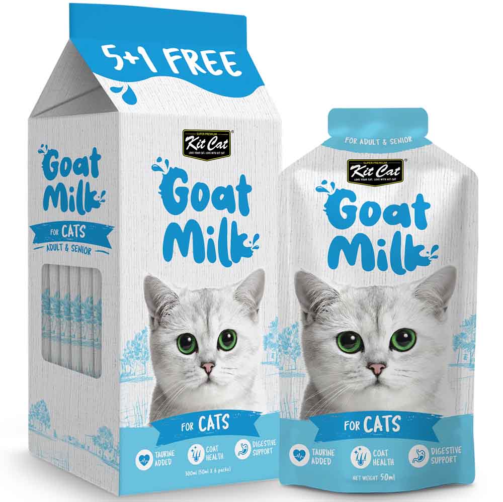 KitCat Lactose-Free Goat Milk For Cats 6 x 50ml