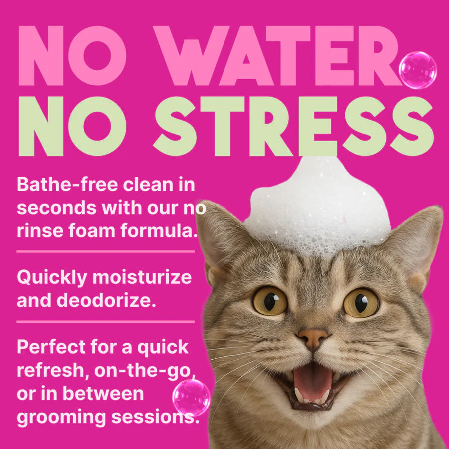 TropiClean Berry + Coconut Deep Cleanse No Rinse Cat Shampoo 7.4oz