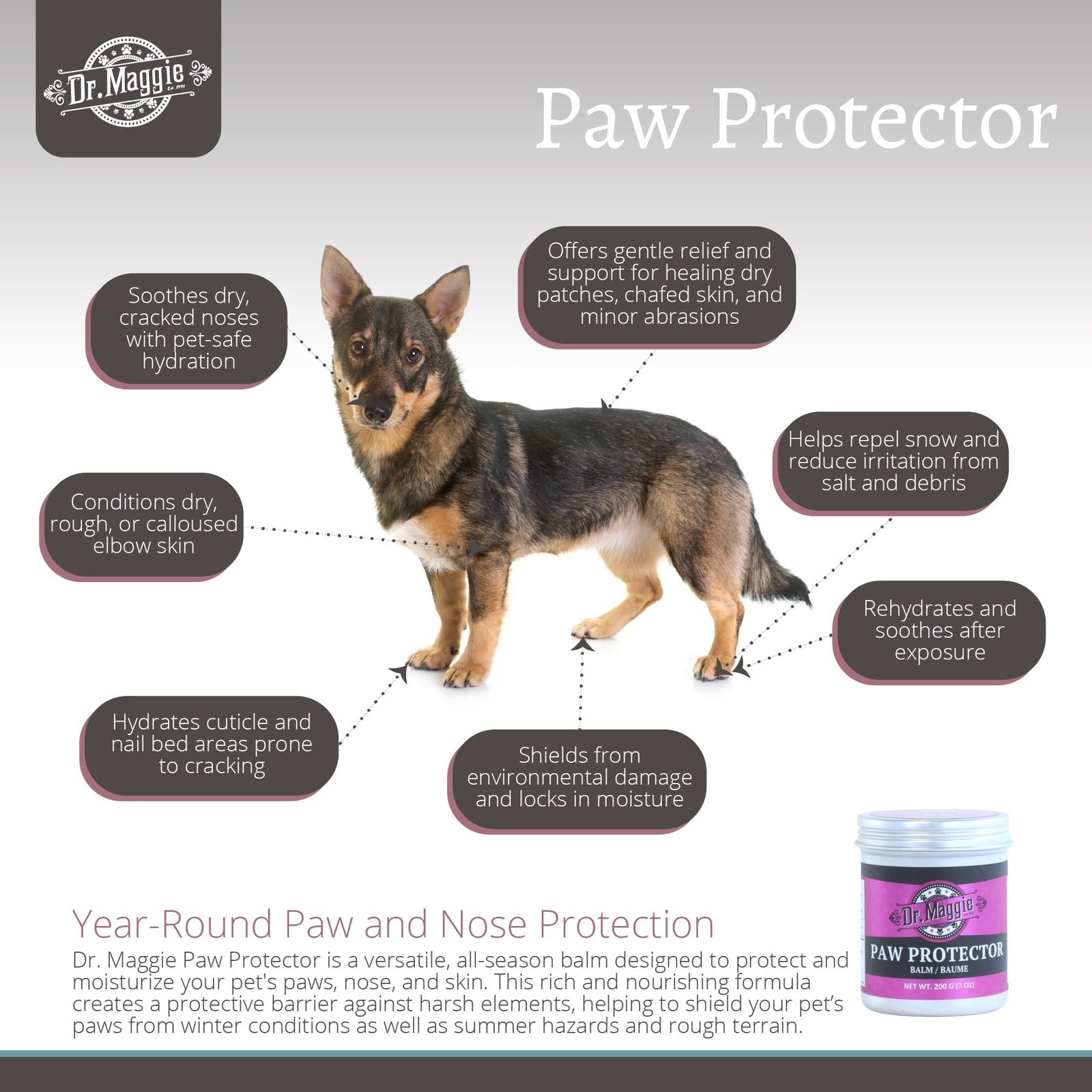 NaturPet Dr. Maggie Paw Protector 200g