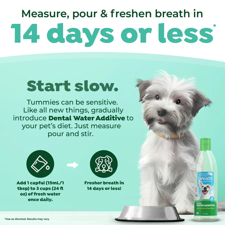 Tropiclean Fresh Breath Dental Health Solution For Dogs 1L