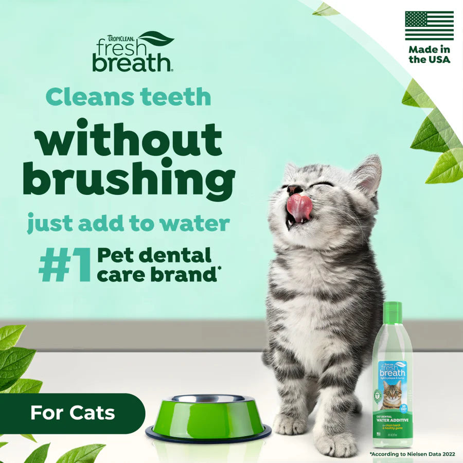 Tropiclean Fresh Breath Dental Health Solution For Cats 473ml
