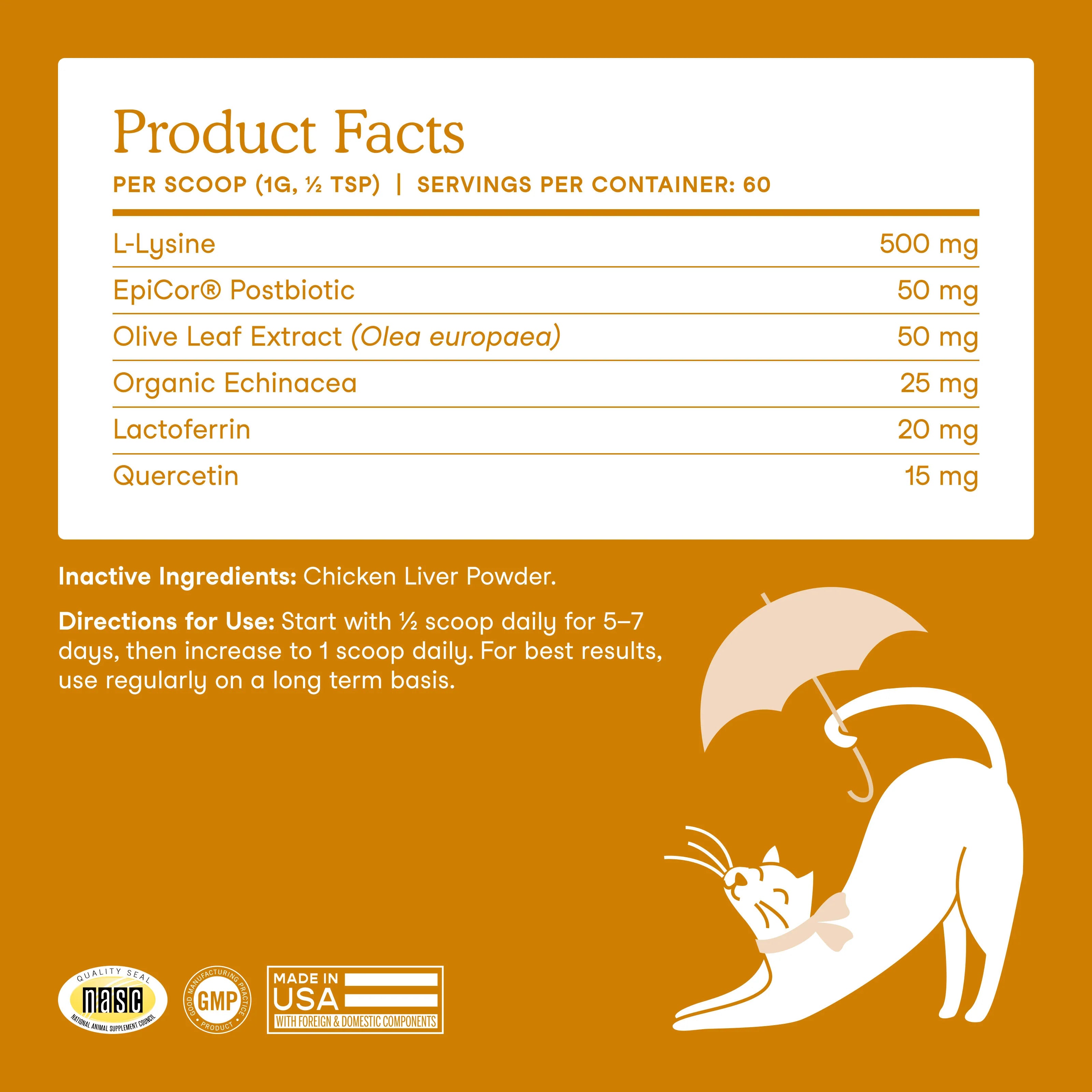 Fera Pet L-Lysine Immune Support for Cats